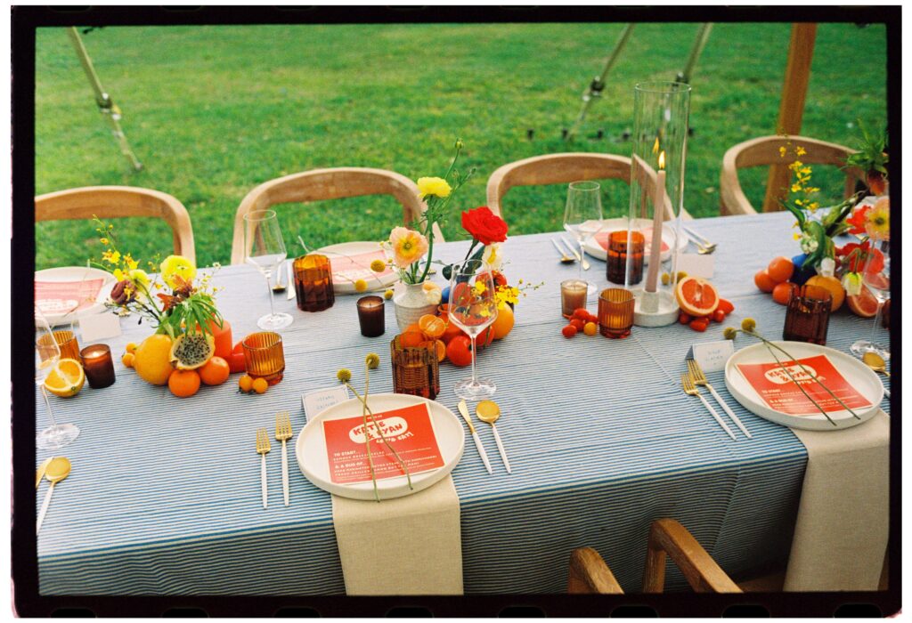 reception tables at whalehead club photos