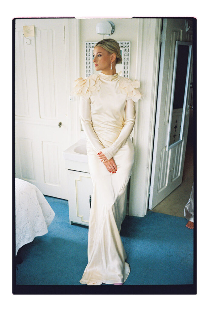 Bride getting ready near Sea Girt Parker House wedding venue