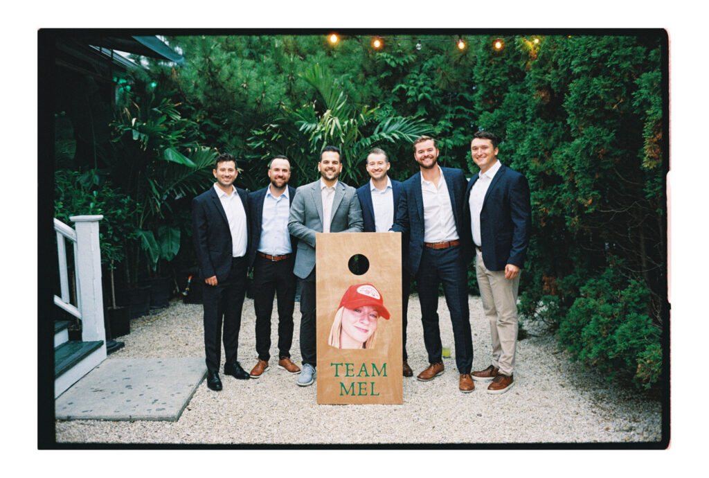 groomsmen photo at jersey shore wedding