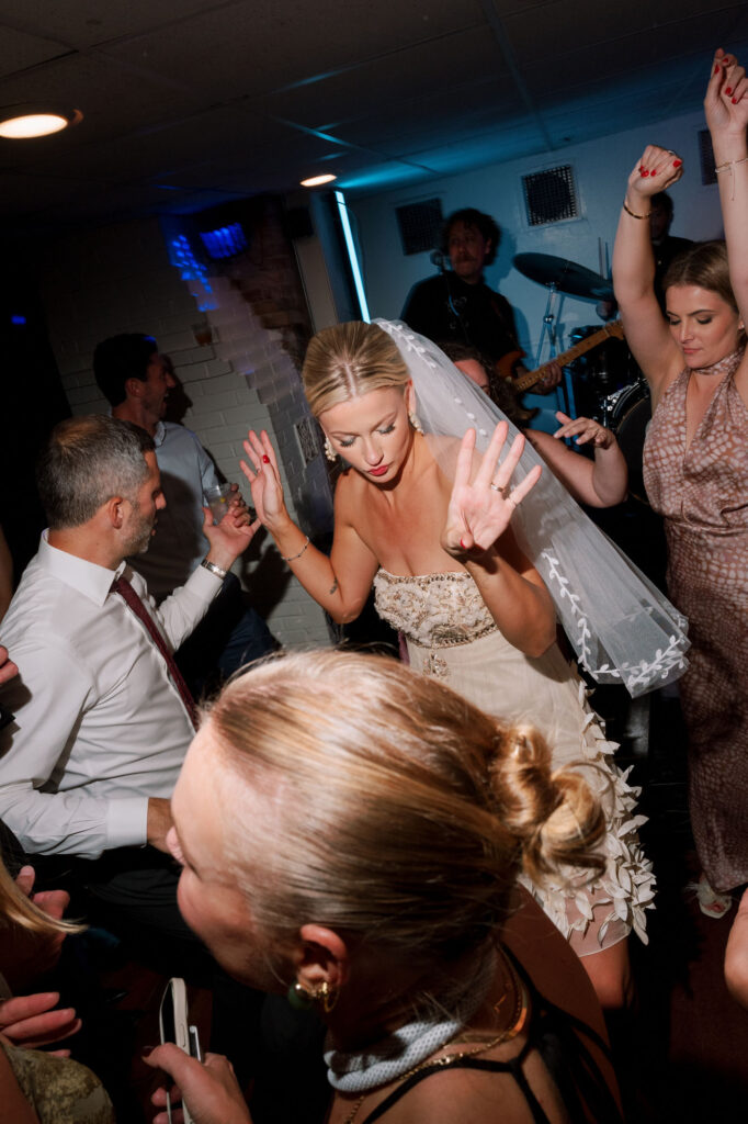 Guests dancing at Jersey Shore wedding in Sea Girt