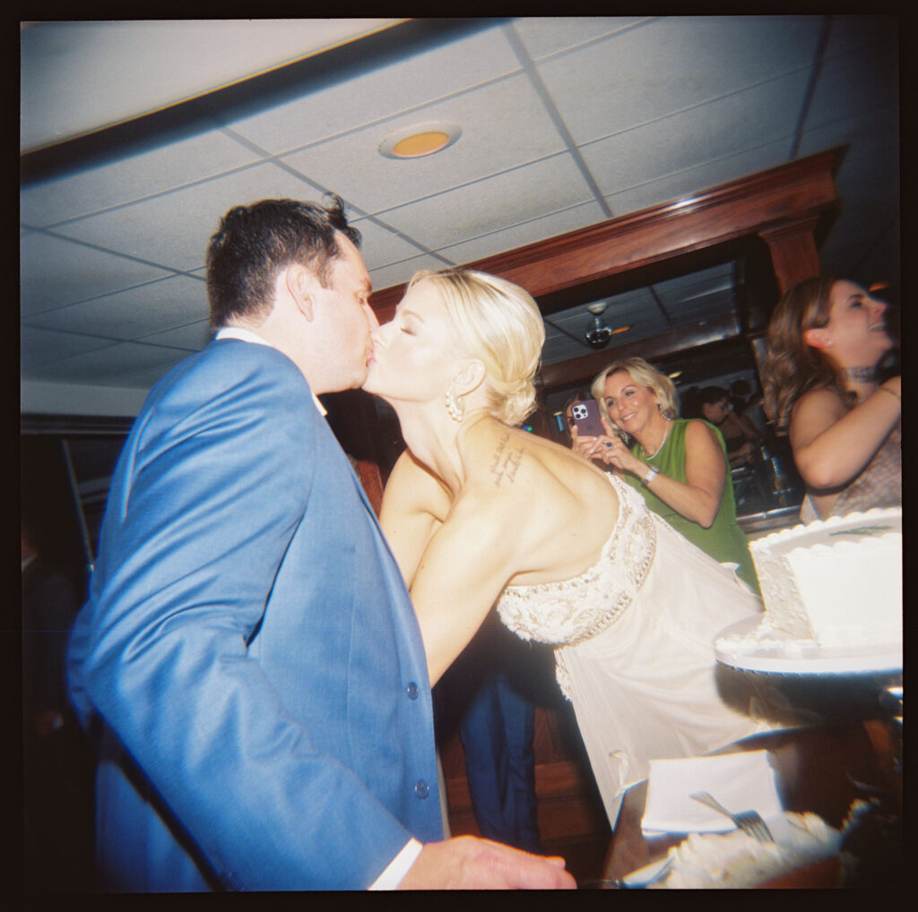 cake cutting at the Parker House wedding in Sea Girt NJ