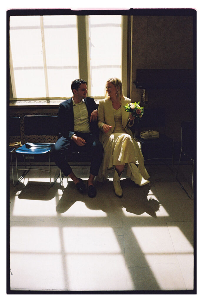 Elopement NYC ceremony at the City Hall marriage bureau