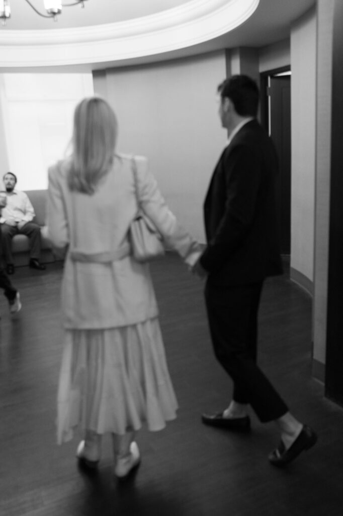 Elopement NYC ceremony at the City Hall marriage bureau